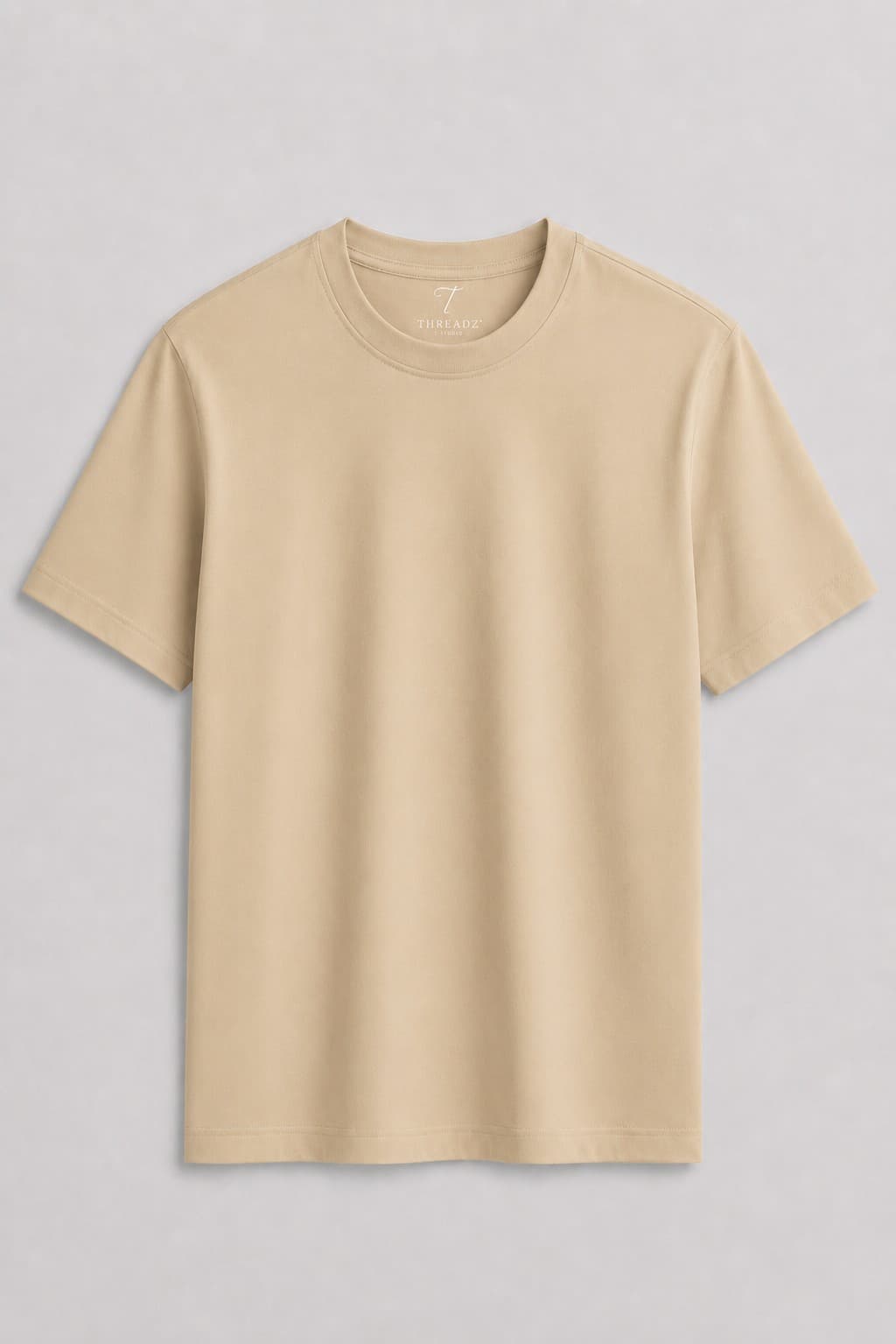 Cream Plain Tee