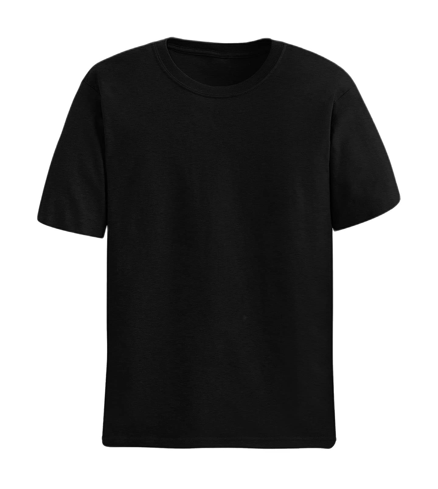 Black Plain Tee